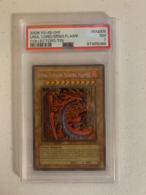 2006 Yu-Gi-Oh! Uria Lord of Searing Flames #EN005 PSA 7-image