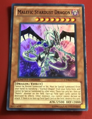 YuGiOh! Malefic Stardust Dragon (CT08-EN014) Limited Edition - Super Rare-image