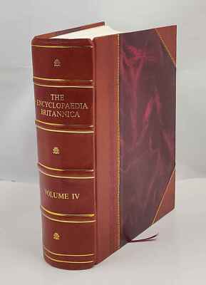 The Encyclopaedia Britannica, Vol.4, ed.11 1911 by N. A. [Leather Bound]-image