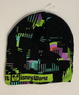 Disney Parks WDW Walt Disney World Digital Castle Knit Beanie Cap 2022 NWOT-image