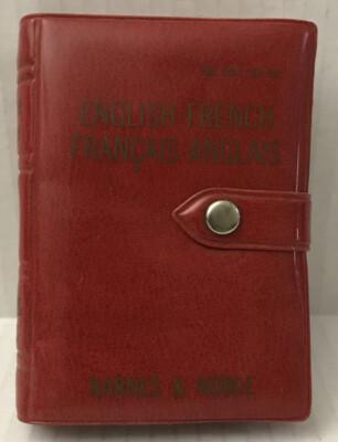 English-French French-English Dictionary No. D51 Barnes & Noble 1967 Pocket Book-image