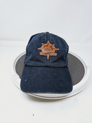Disney Parks Walt Disney World Castle Compass Patch Strapback Hat Used Condition-image