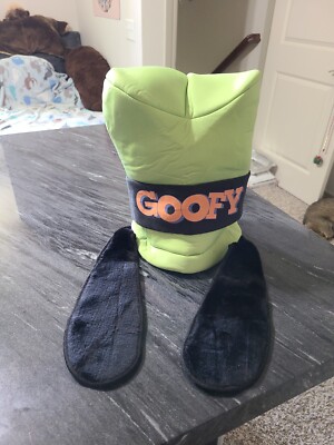 Walt Disney World Tall Green Goofy Hat With Fuzzy Floppy Ears Adult Size-image