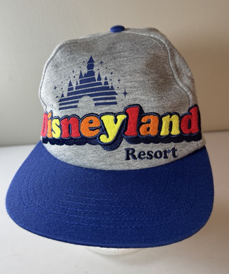 Disney Parks Disneyland Resort Retro Logo SnapBack Hat Cap New With Tags Gray-image