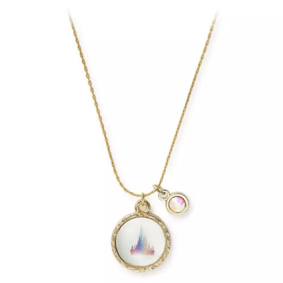 Walt Disney World PARKS 50th Anniversary Fantasyland Castle Necklace Alex & Ani-image