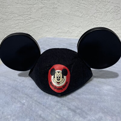 VINTAGE WALT DISNEY WORLD THEME PARK MICKEY MOUSE CLASSIC STYLE EARS HAT CHILD-image