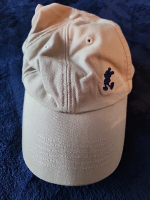 Walt Disney World Adult Beige Baseball Cap Hat Embroidered Mickey Adjustable-image