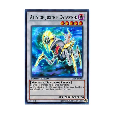Konami YGO Collector Tin Promo Ally of Justice Catastor (Super Rare) NM-image