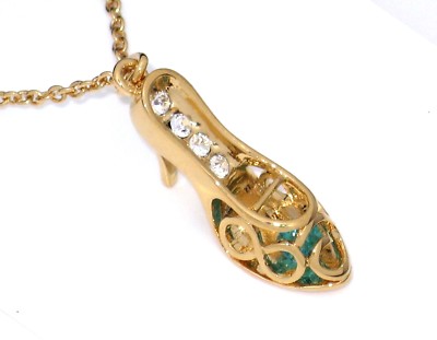 Disney Arribas Necklace✿Princess Shoe Slipper Made with Crystals from Swarovski-image