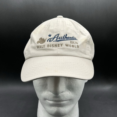 Authentic Walt Disney World Est. 71 Hat Tan Strapback Ault Cotton Used-image