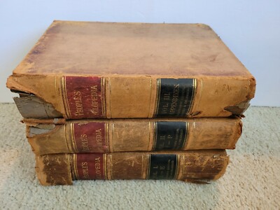 1887 People's Cyclopedia of Universal Knowledge 3 Volume Book Set- 17th Edition-image
