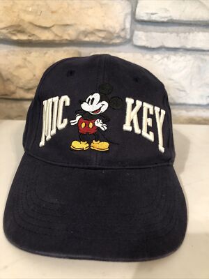 Vintage Walt Disney World Mickey Baseball Cap Navy Blue-image