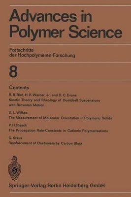 Advances in Polymer Science: Fortschritte der Hochpolymeren-Forschung by Prof. D-image