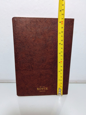 Royce New York Leather Bound Journal, Pebble Grain Leather  8.25