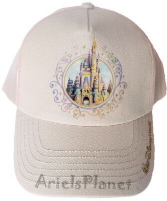 Walt Disney World Parks 50th Anniversary -- Cinderella Castle Pink Baseball Cap-image