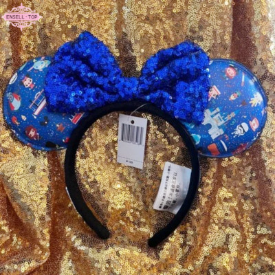 Icons Blue Loungefly Chibi Ears Disney Parks Sequin Bow Cutie Headband💓-image