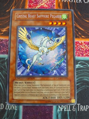 Yu-Gi-Oh! TCG Crystal Beast Sapphire Pegasus CT04-EN002 Secret Rare Limited NM-image