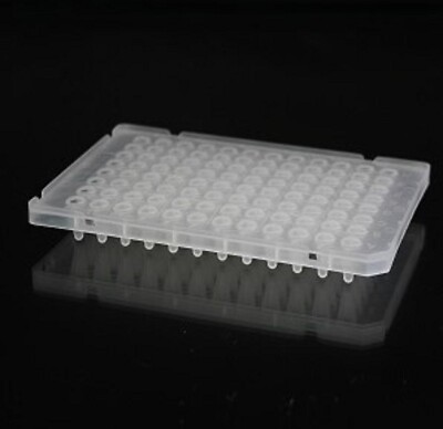 0.1ml 96-well Semi-skirt PCR Plates for ABI Machines, 50/case-image