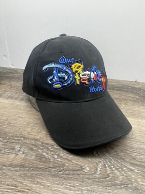 Walt Disney World Hat Unisex Character Spell Out Embroidered Adjustable Strap-image
