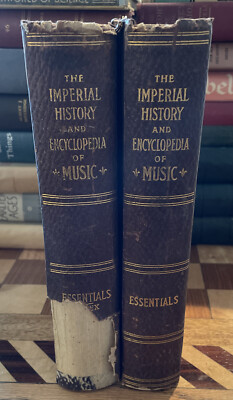1910 Imperial History & Encyclopedia of Music 1910 Essentials Vol 1 & 2 Sn9258-image