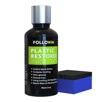 FOLLOWIN Plastic Restorer for Cars Ceramic Plastic Coating Trim Restore Resists-image