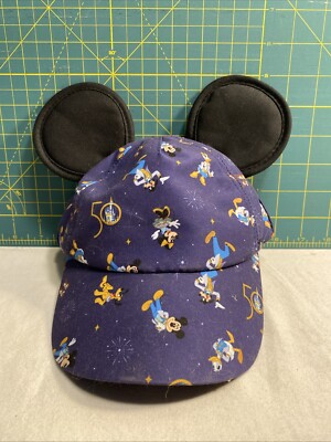 Mickey Mouse WDW Disney World Parks 50th Anniversary Ears Hat 5”-image