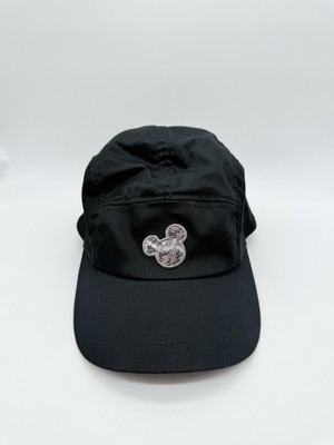 Disney Parks Authentic 5 Panel Black Hat Strapback Mickey Mouse Sequin Adult Cap-image