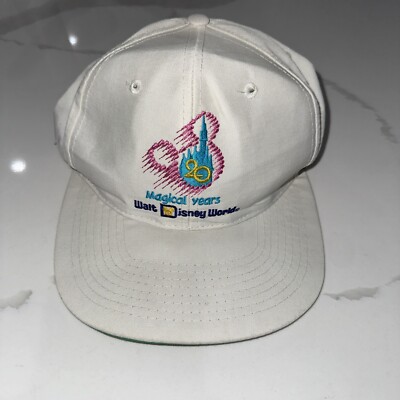 Vintage Walt Disney World 20 Magical Years Snapback Hat New Era Made In USA-image