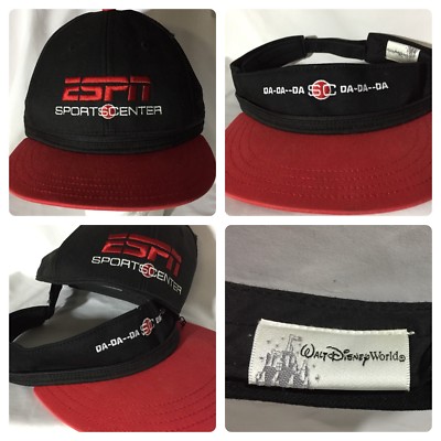 Disney WDW ESPN Sportscenter Da Da Da Transforming Cap Visor Baseball Hat Adj-image