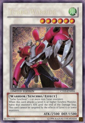 Yugioh! LP Turbo Warrior - CT05-EN004 - Secret Rare - Limited Edition Lightly Pl-image
