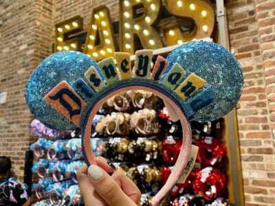Disneyland Marquee Sign Ears Headband Disney Parks Happiest Place Edition US-image