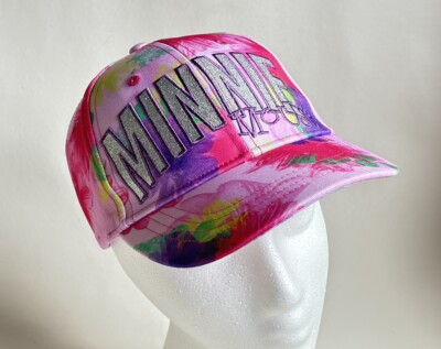 Disney Parks Minnie Mouse Walt Disney Flowers Hat Cap Multi Pink Adjustable-image