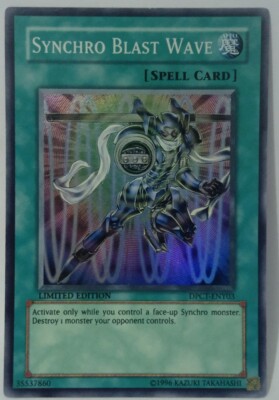 Yugioh! TCG Synchro Blast Wave Limited Edition DPCT-ENY03 Super Rare MP To LP-image