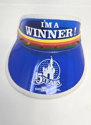Vintage 1986 Walt Disney World Visor 15 Yr. Celebration 
