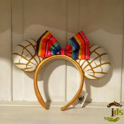 Disney Orange Mickey Mouse Mexican Pan Dulce Concha Minnie Ears Headband-image