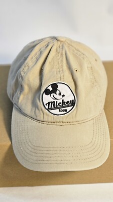 Disney Mickey Mouse 1928 Patch Baseball Cap/Adjustable  Adult Khaki-image