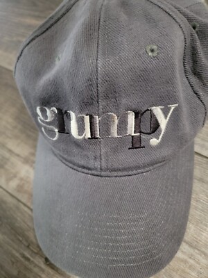 Vintage Grumpy SnapBack Hat Walt Disney World Embroidered Spellout Gray One Size-image