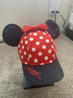 Walt Disney World Girls Youth Mini Mouse Ears Polka Dot Adjustable Baseball Hat-image