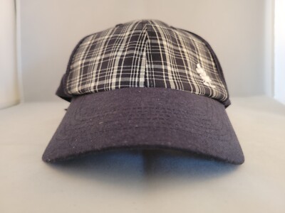 Walt Disney World Land Parks Black Plaid Embroidered Mickey Mouse Hat Adjustable-image