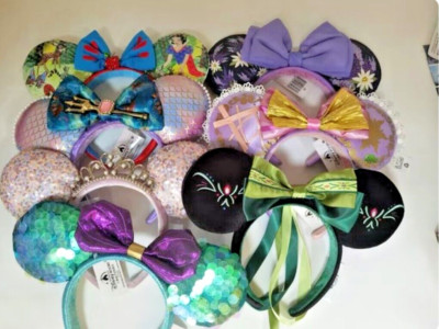 Disney Parks Loungefly 2024 Mickey Ears Rapunzel Tangled Pascal Belle Headband-image