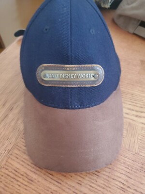Classic Walt Disney World Mickey Adjustable Baseball Style “DAD” Cap Hat~ Blue-image