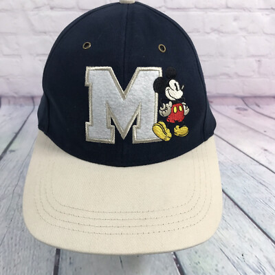 Walt Disney World Hat Cap Mickey Mouse Strap Back Adjustable Sewn Graphic-image