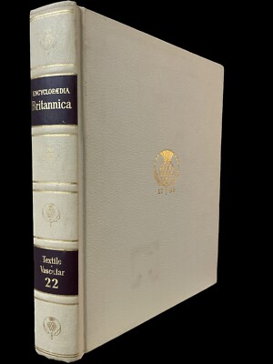 Encyclopedia Britannica 1964 32nd Edition Cream Faux Leather Volume 22-image