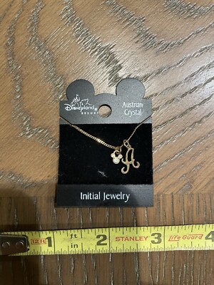 Walt Disney World Austrian Crystal Initial A Mickey Mouse Jewelry-image