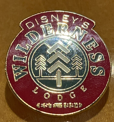 Disney Wilderness Lodge Hat Pin Red Circle Logo 11123 WDW Resort Rare-image