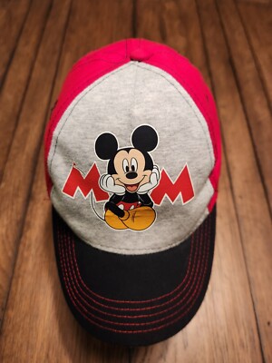 Mickey Mouse Walt Disney WDW red Theme Park Kids Snapback Hat-image