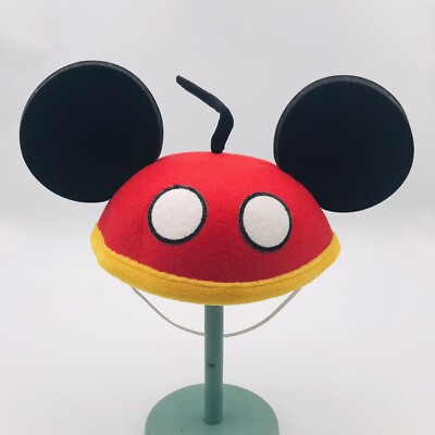 Disney Parks Mickey Mouse Ears Hat Red Pants Tail Youth 54 cm Scripted 