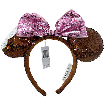 Disney-Parks Resort Chocolate Exclusive Ice Cream Bar Minnie Ears Headband 2024-image