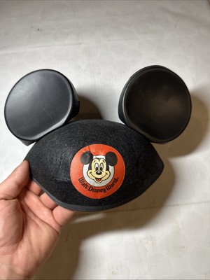 (#42).  WALT DISNEY WORLD MICKEY MOUSE EARS HAT VINTAGE 1980's-image