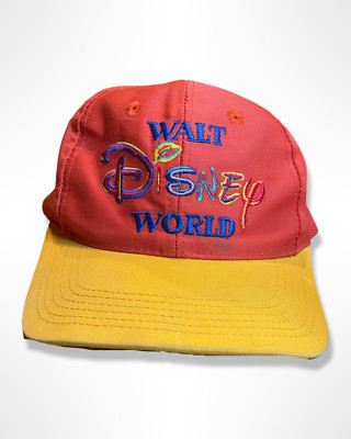 Vintage 1990's Walt Disney World Snapback Hat Embroidered RARE-image
